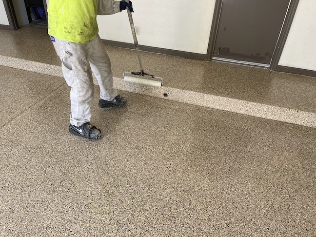Commercial polyaspartic floor coating — East Valley, AZ
