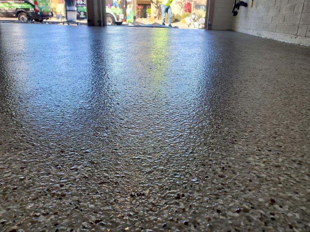 Polyaspartic garage floor coating — East Valley, AZ